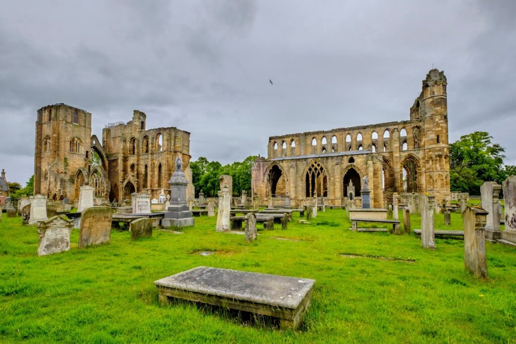 Elgin Cathedral in Moray, Scotland