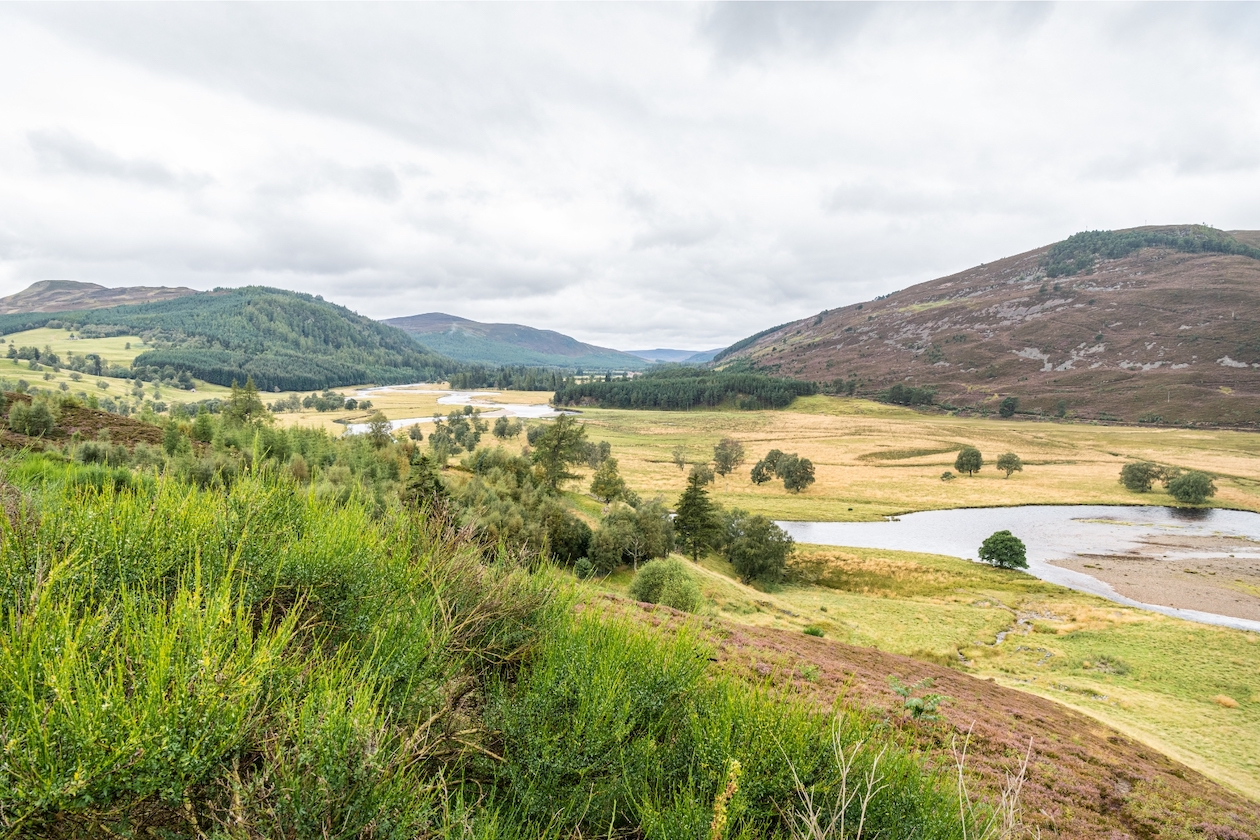 The River Dee, cutting through Aberdeenshire © Dave Collins
