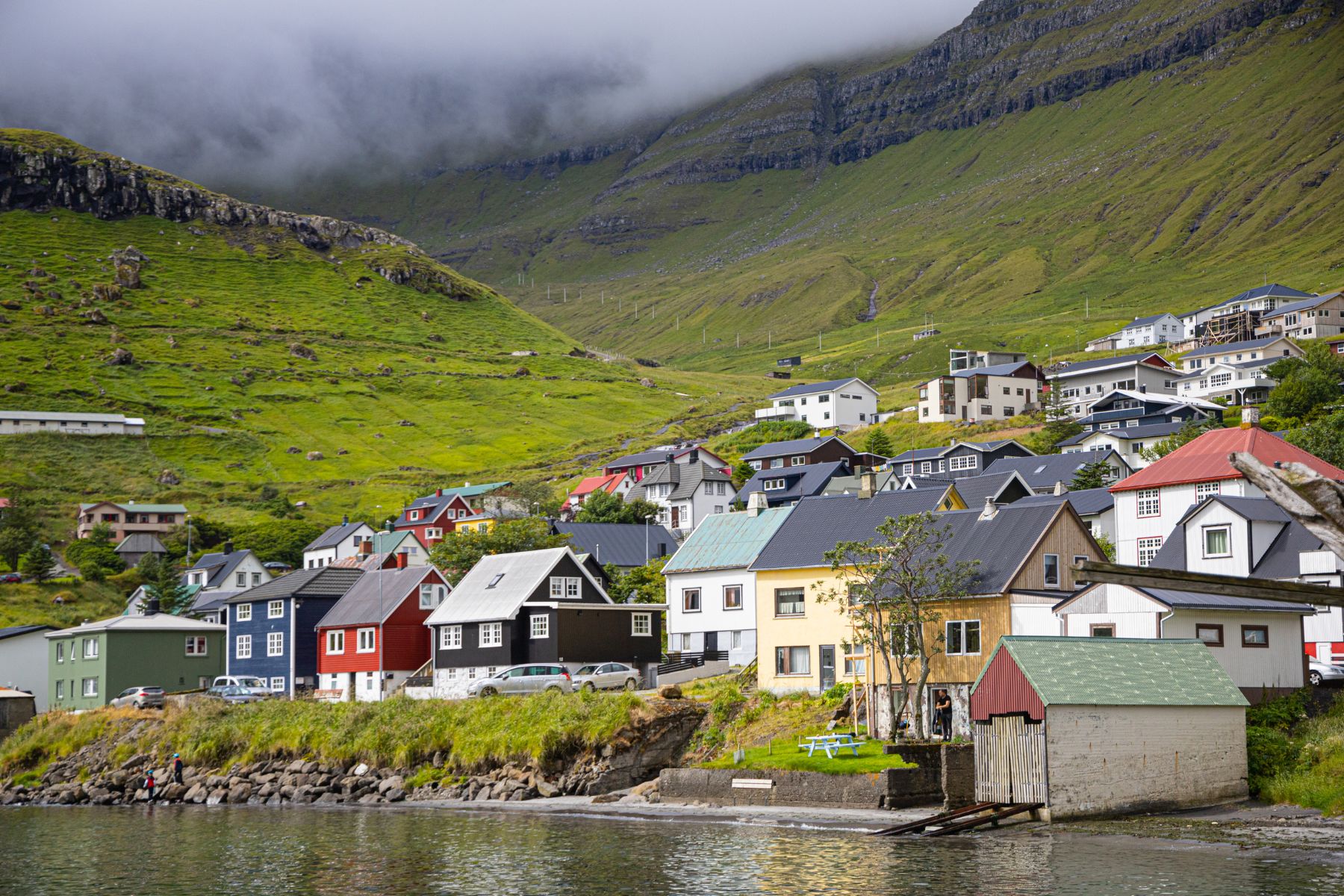 A village in the Faroe Islands.
