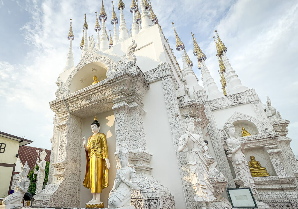 Wat Phong Sunan temple close up of Golden Buddha