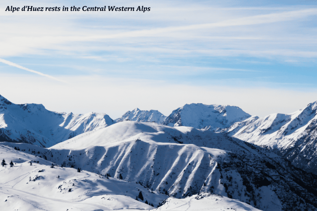 View of Alpe d'huez, France