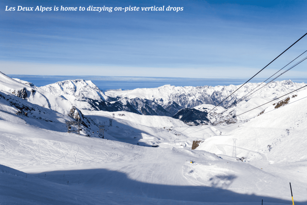 Snowy mountains of Les Deux Alples, France