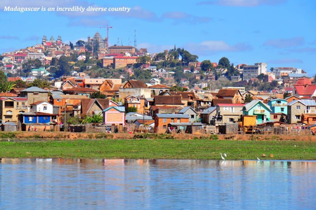 Skyline of Antananarivo in Madagascar 