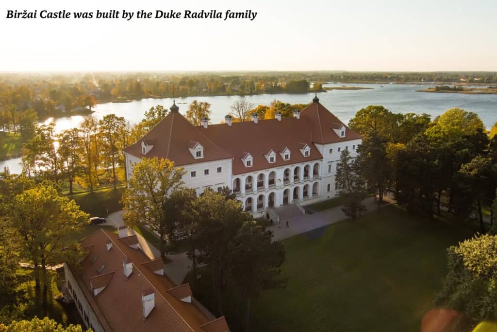 Biržai Castle from above, Lithuania 