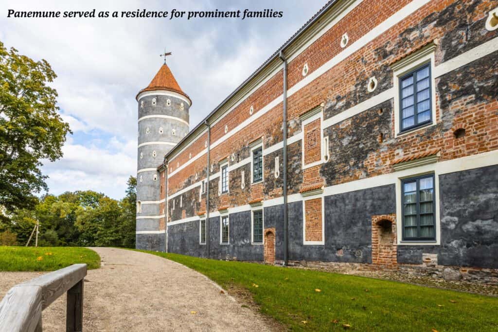 Side wall of Panemune Castle in Lithuania 