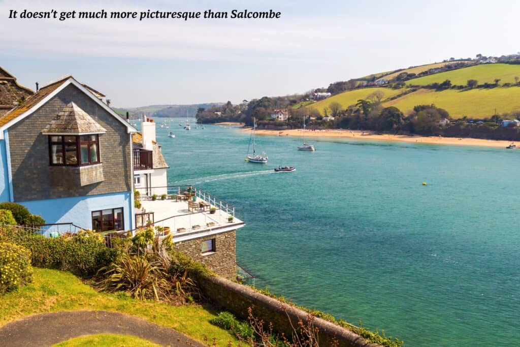 The Salcombe coast in Devon, UK