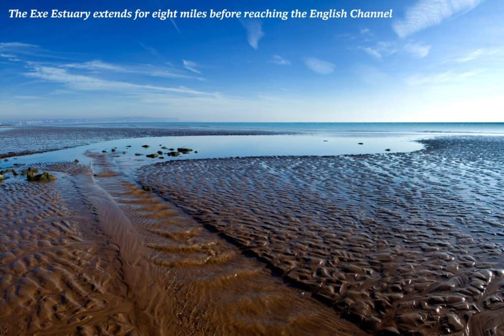 Exe Estuary in South Devon, UK