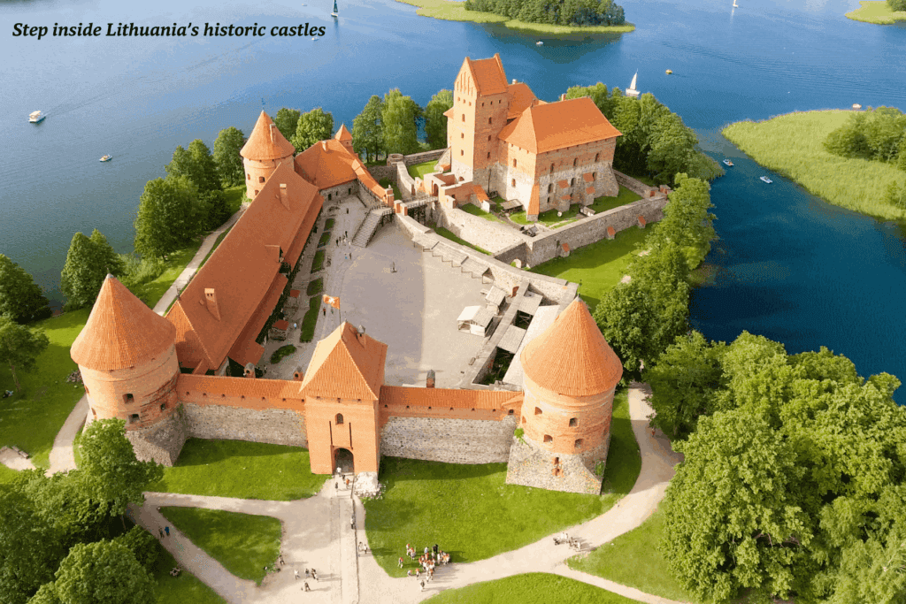 Castle pictured from above in Lithuania - best places to travel in 2026