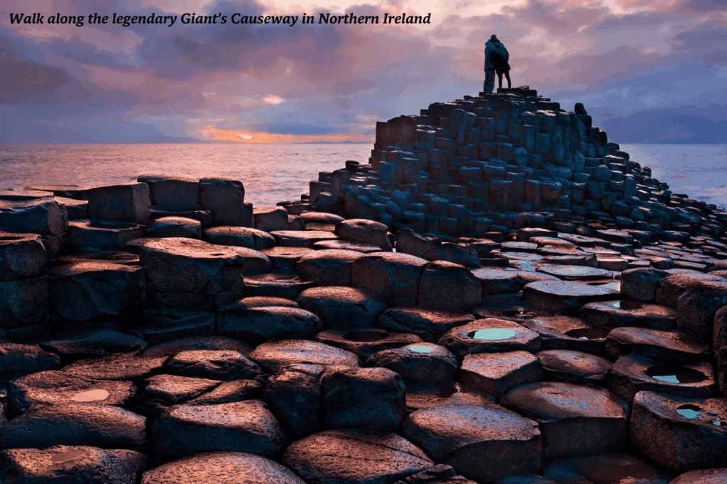 Sunset on the giant's causeway in northern ireland - best places to travel in 2026