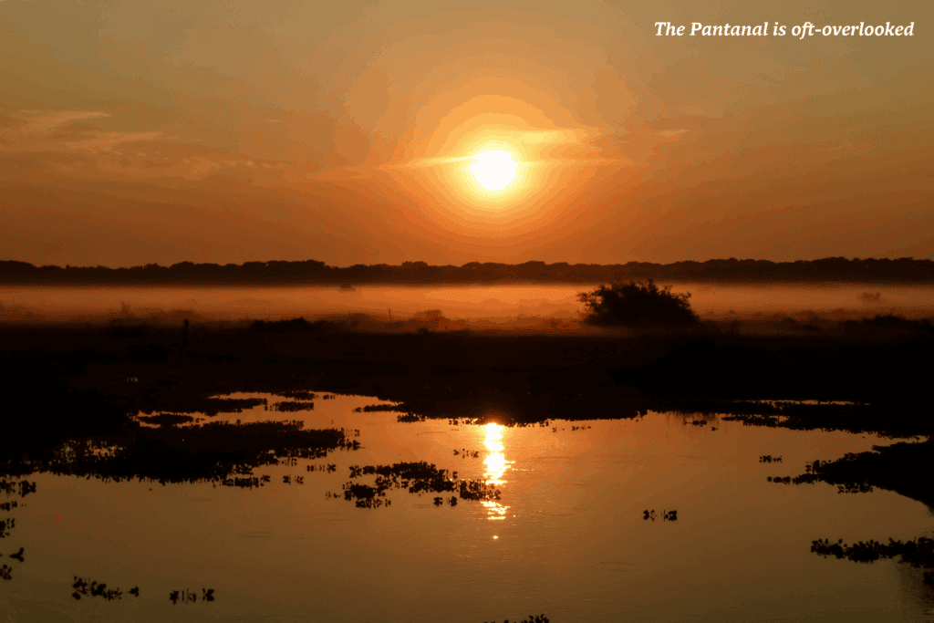 Sunset over the Pantanal in Brazil -  the best places to go in Latin America 