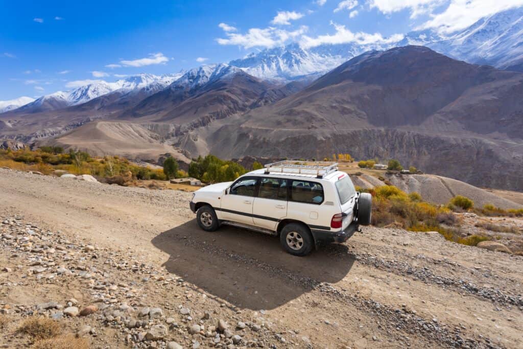 Car offroading on Pamir Highway in Afghanistan - what is it like to travel to Afghanistan?
