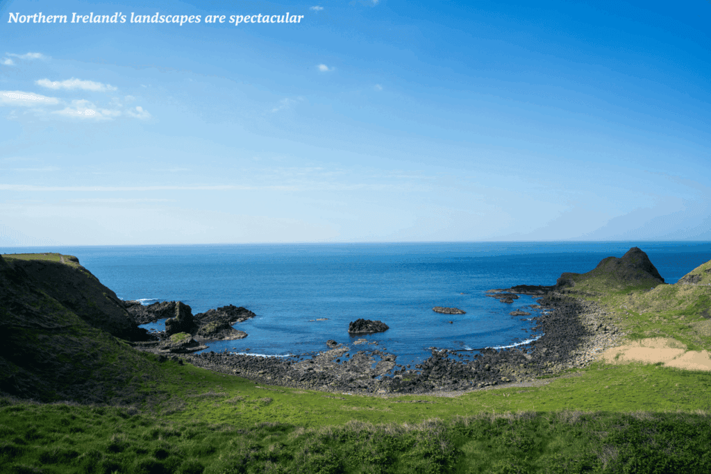 Coastal landscape in Northern Ireland