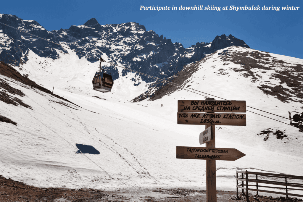 Shymbulak ski resort in Kazakhstan