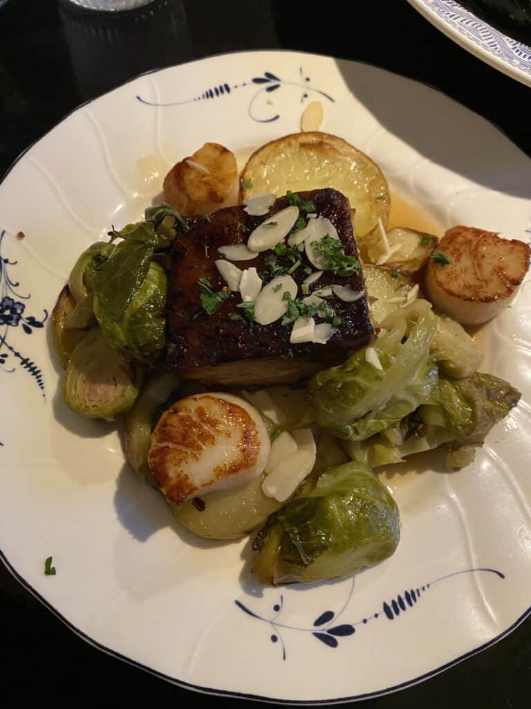 Pork belly at the Brickhouse Kitchen & Bar on Prince Edward Island, Canada 