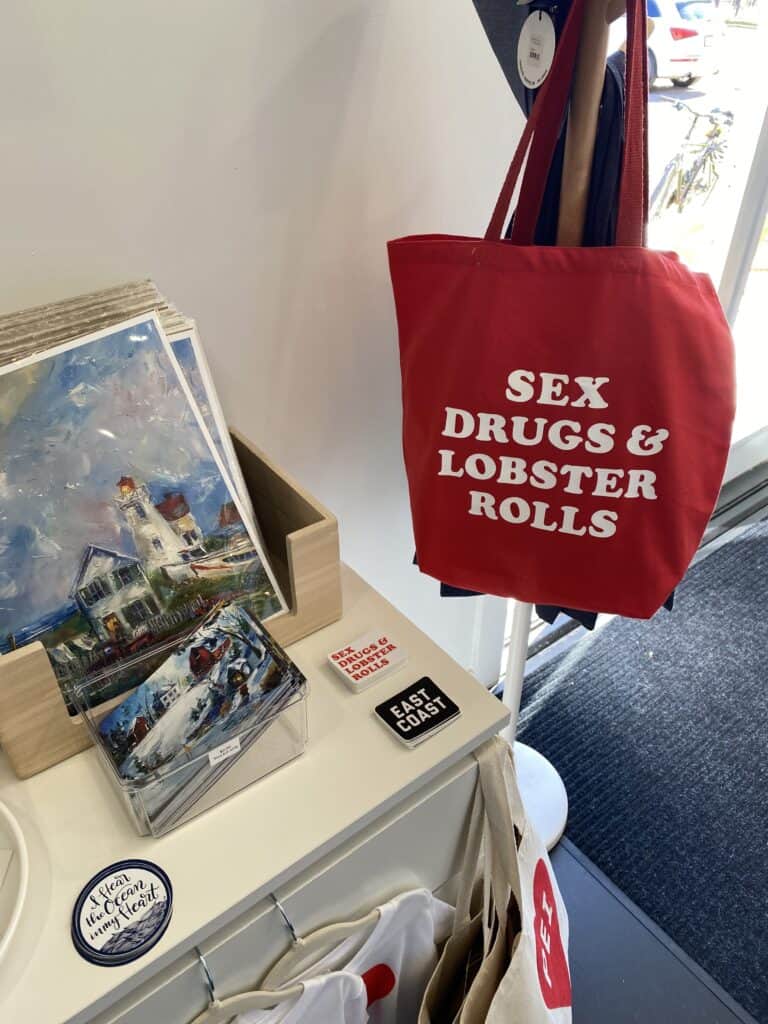 Sex, drugs and lobster rolls tote bags for sale in Prince Edward Island, Canada 