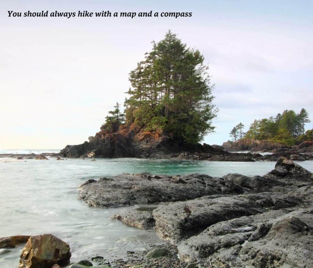 Water lapping on Vancouver Island in Canada