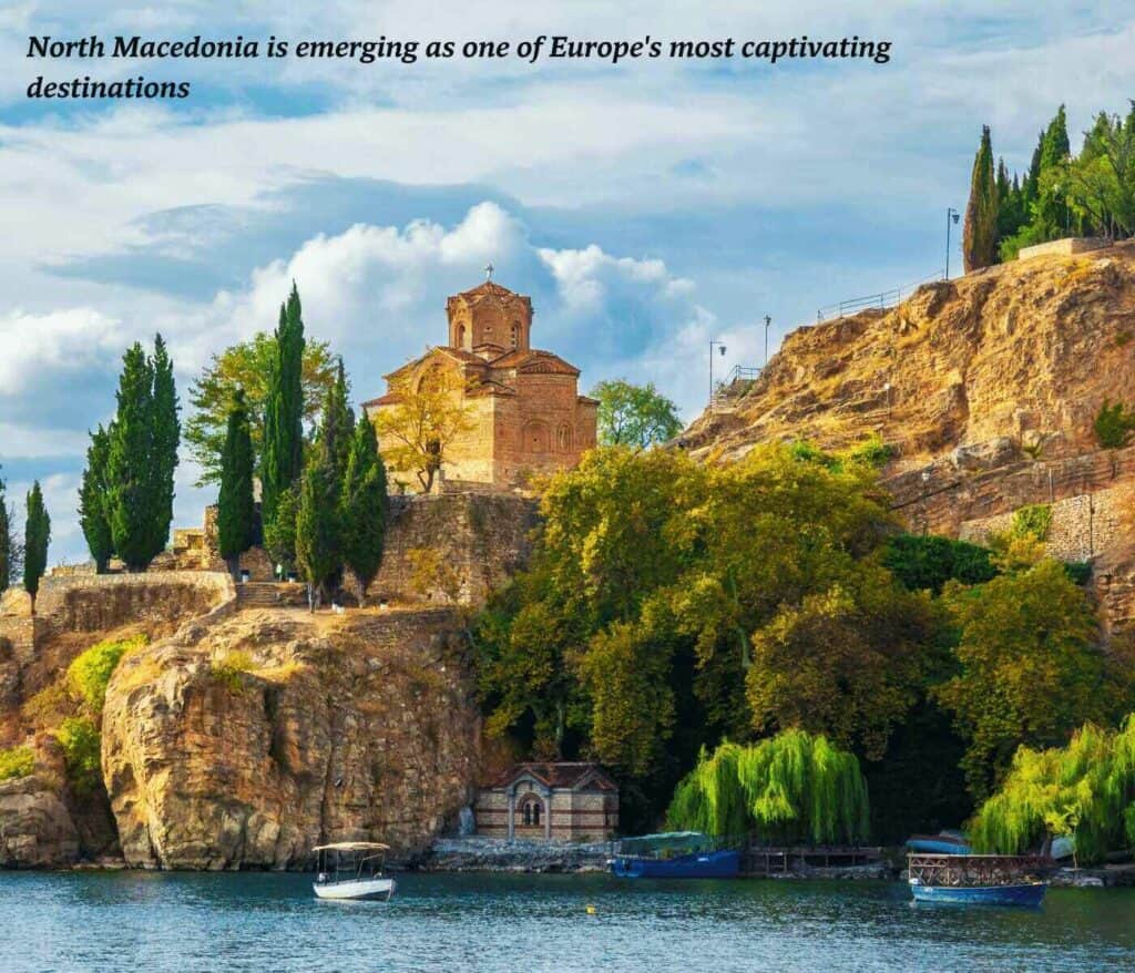 Saint John's Monastery in Lake Ohrid, North Macedonia
