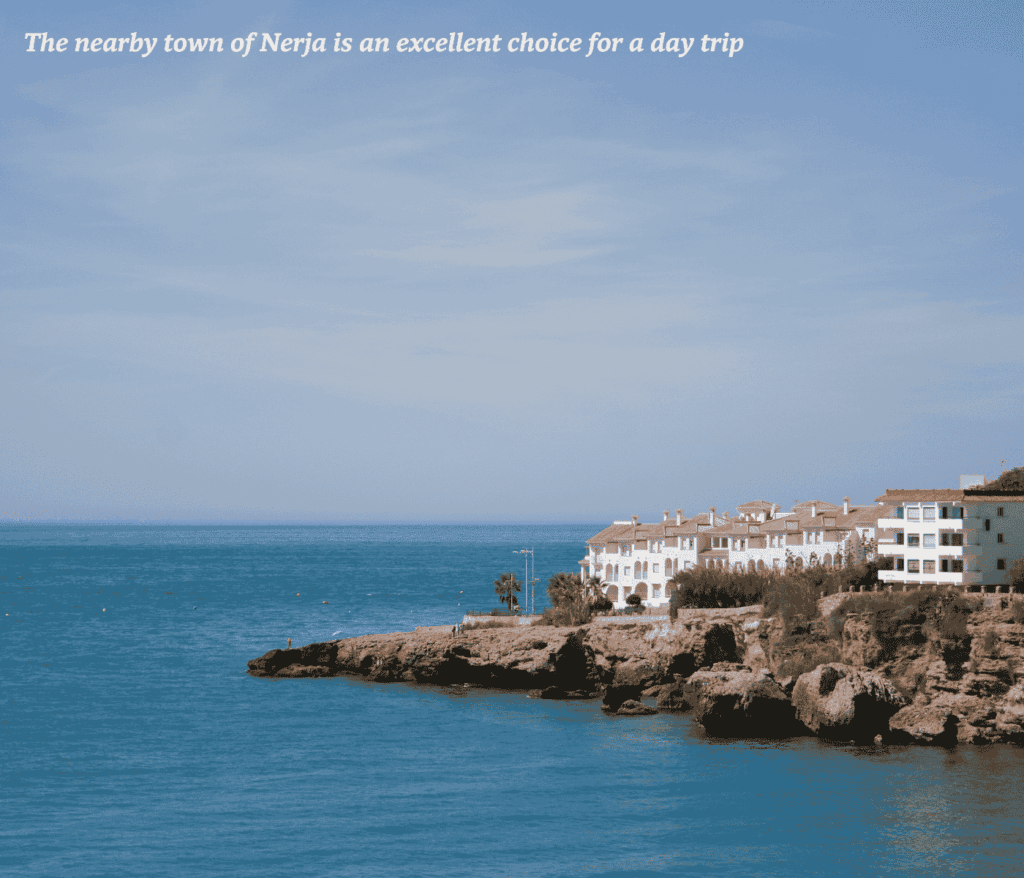 Huses by the sea in Nerja in Málaga, Spain