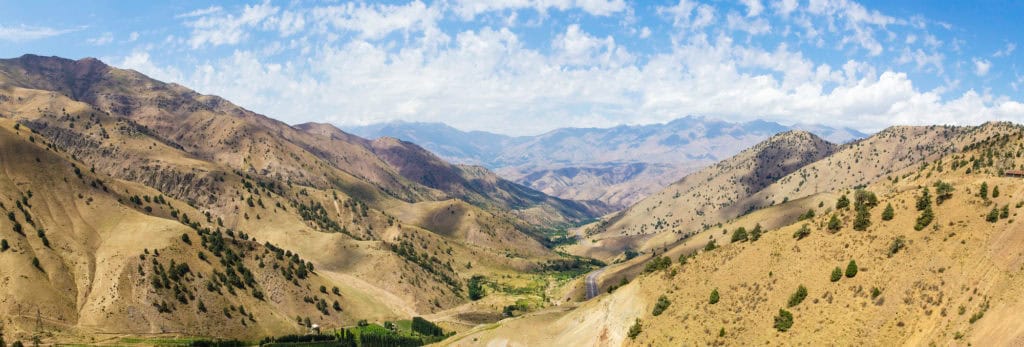 Fergana Valley in Uzbekistan