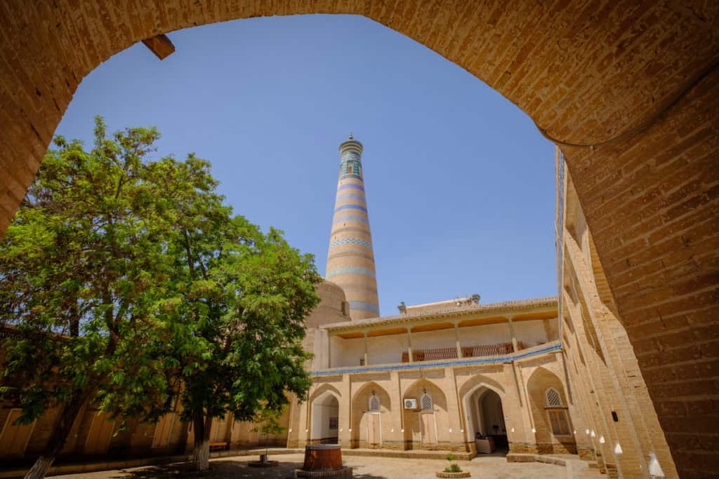 Islam Khoja Madrasa in Khiva, Uzbekistan