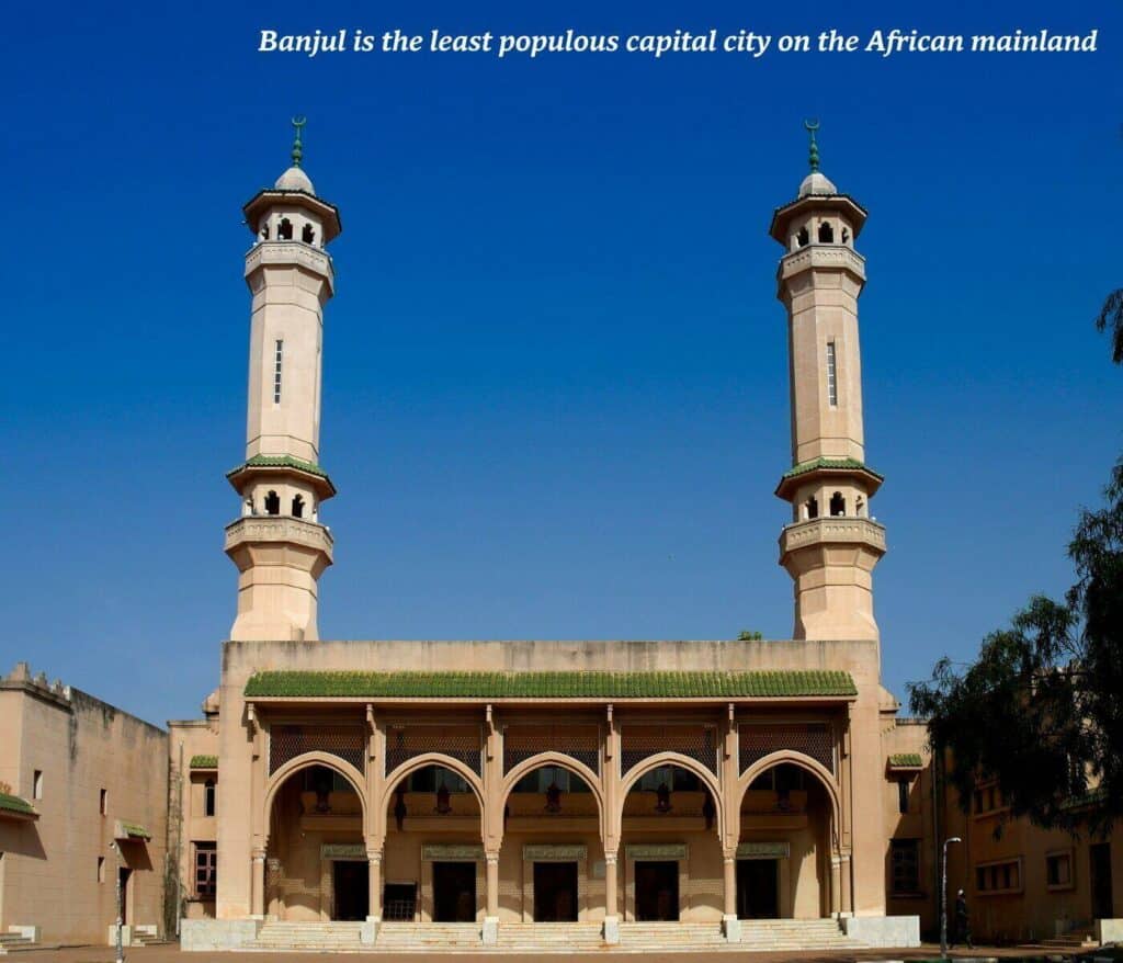 Traditional mosque in Banjul, The Gambia