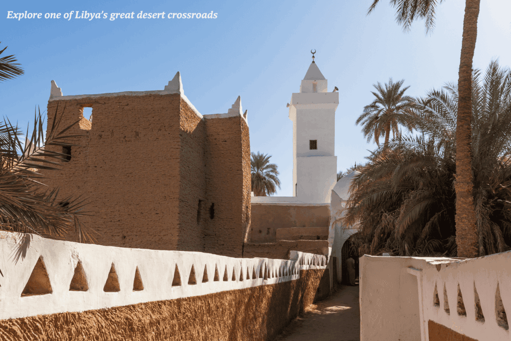 Whitewashed buildings in Ghadames, Libya