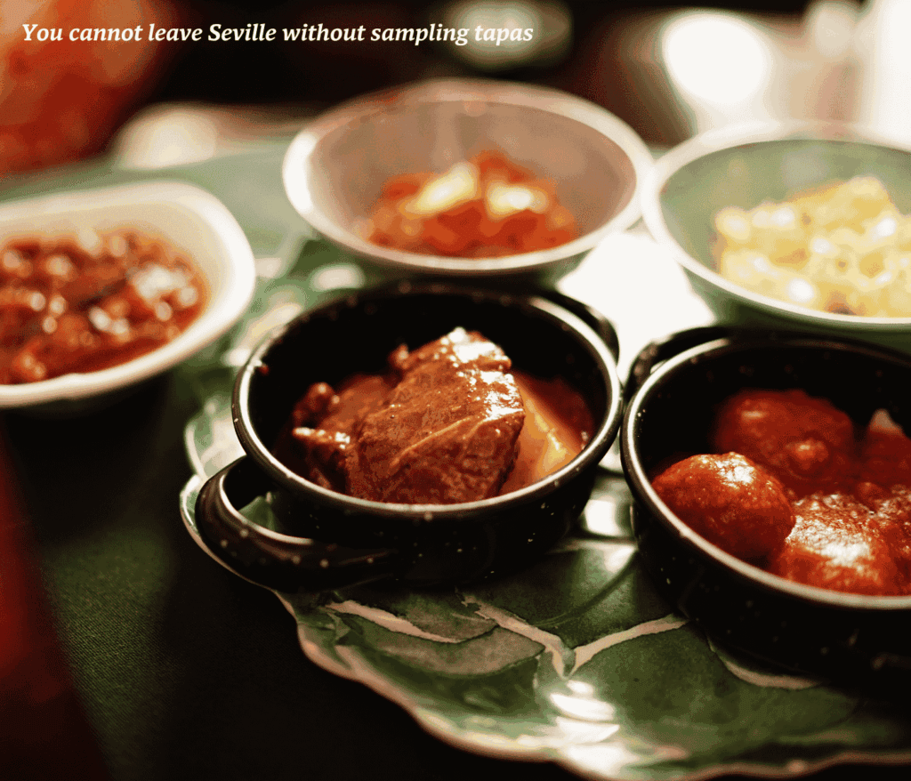 Plates of tapas in Seville, Spain