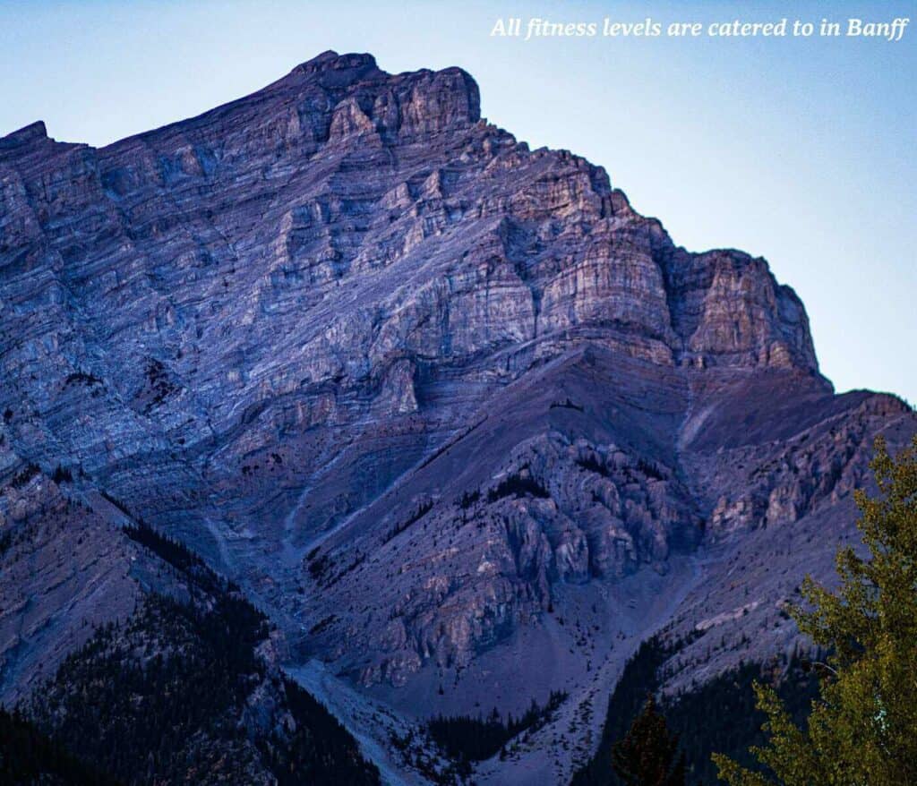 Cliff face in Banff National Park in Canada