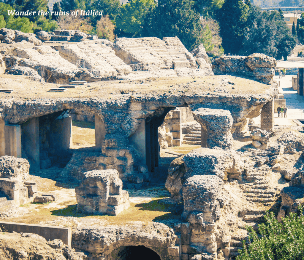 The ruins of Italica in Seville, Spain
