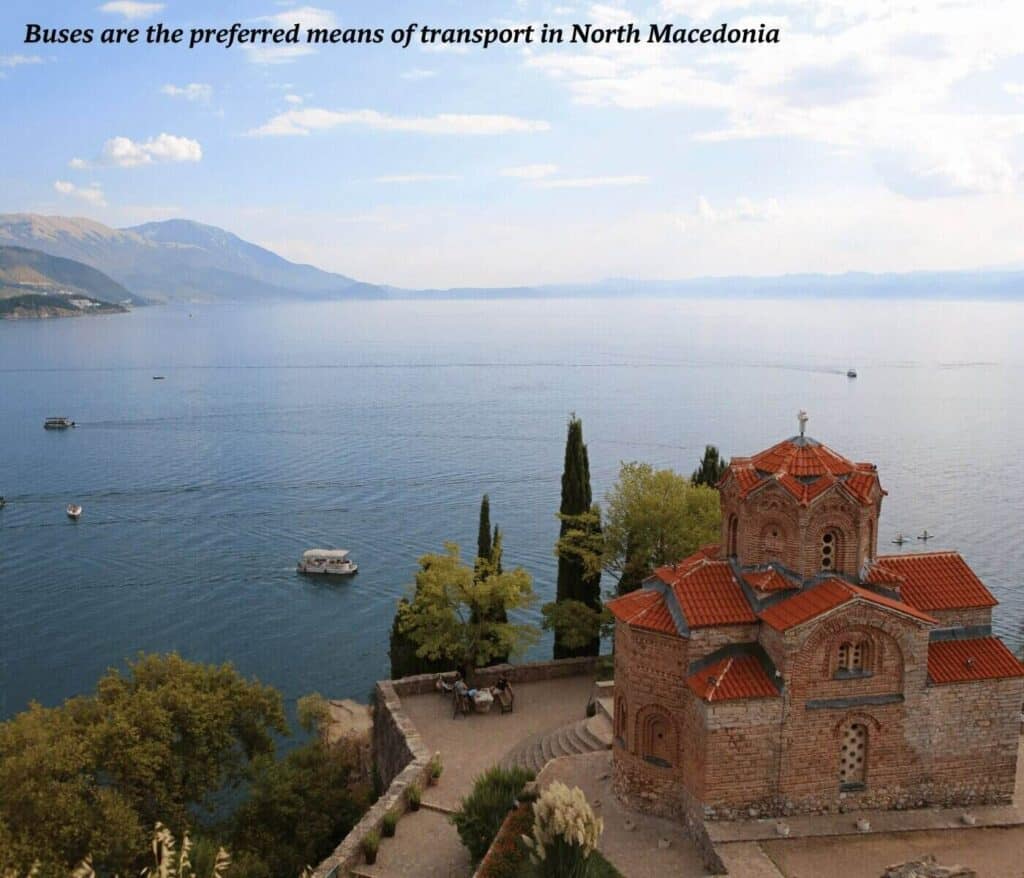 Saint John's Church on Lake Ohrid in North Macedonia