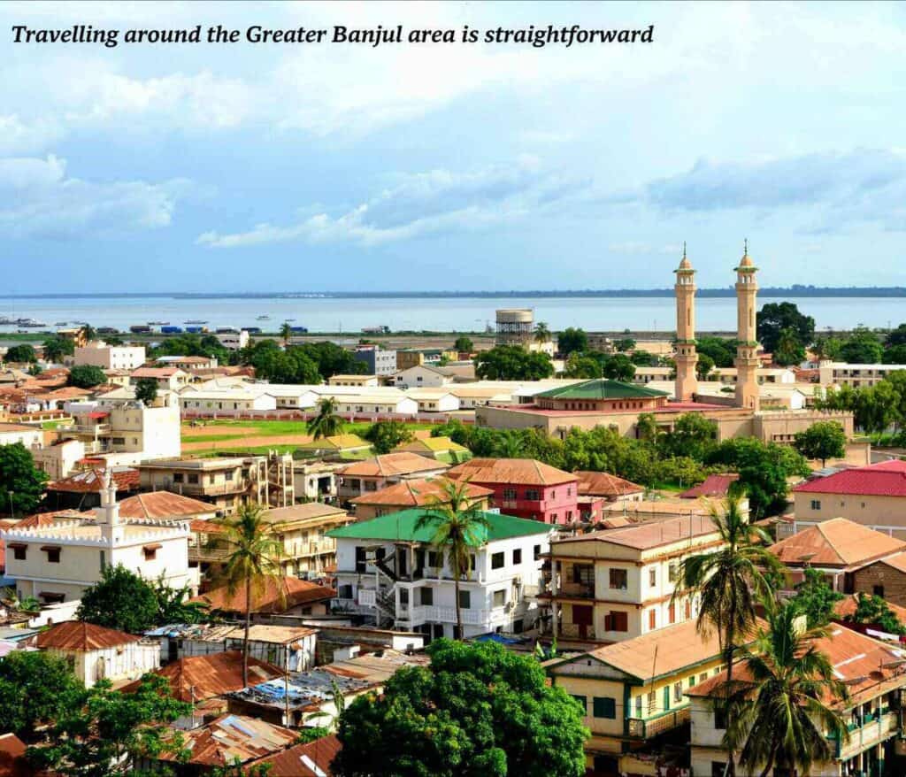 Banjul skyline in The Gambia
