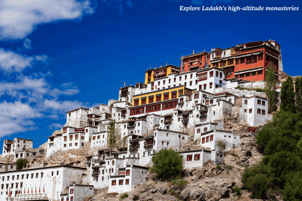 Thiksey Gompa Monastery in Ladakh, India
