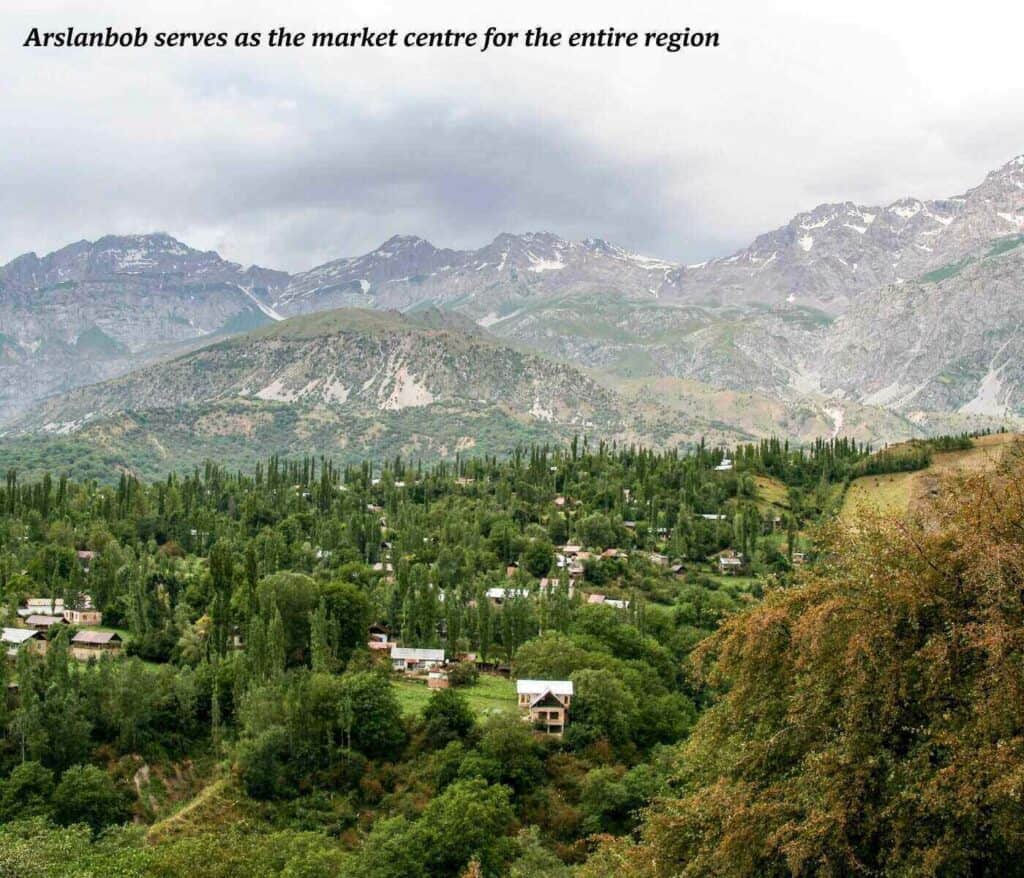 Arslanbob village in Kyrgyzstan