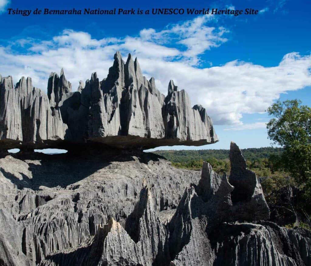 Tsingy de Bemaraha National Park in Madagascar