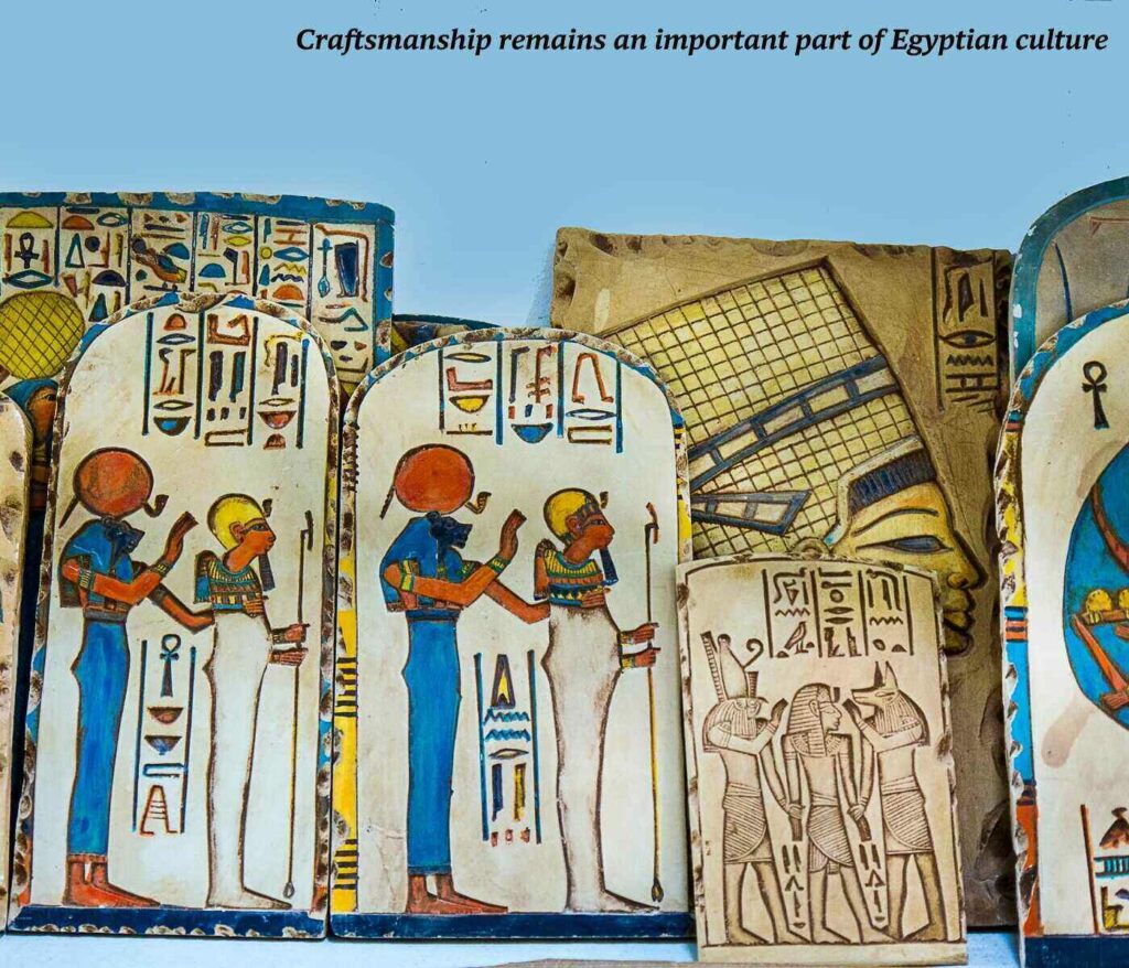 Handpainted crafts for sale in Egypt