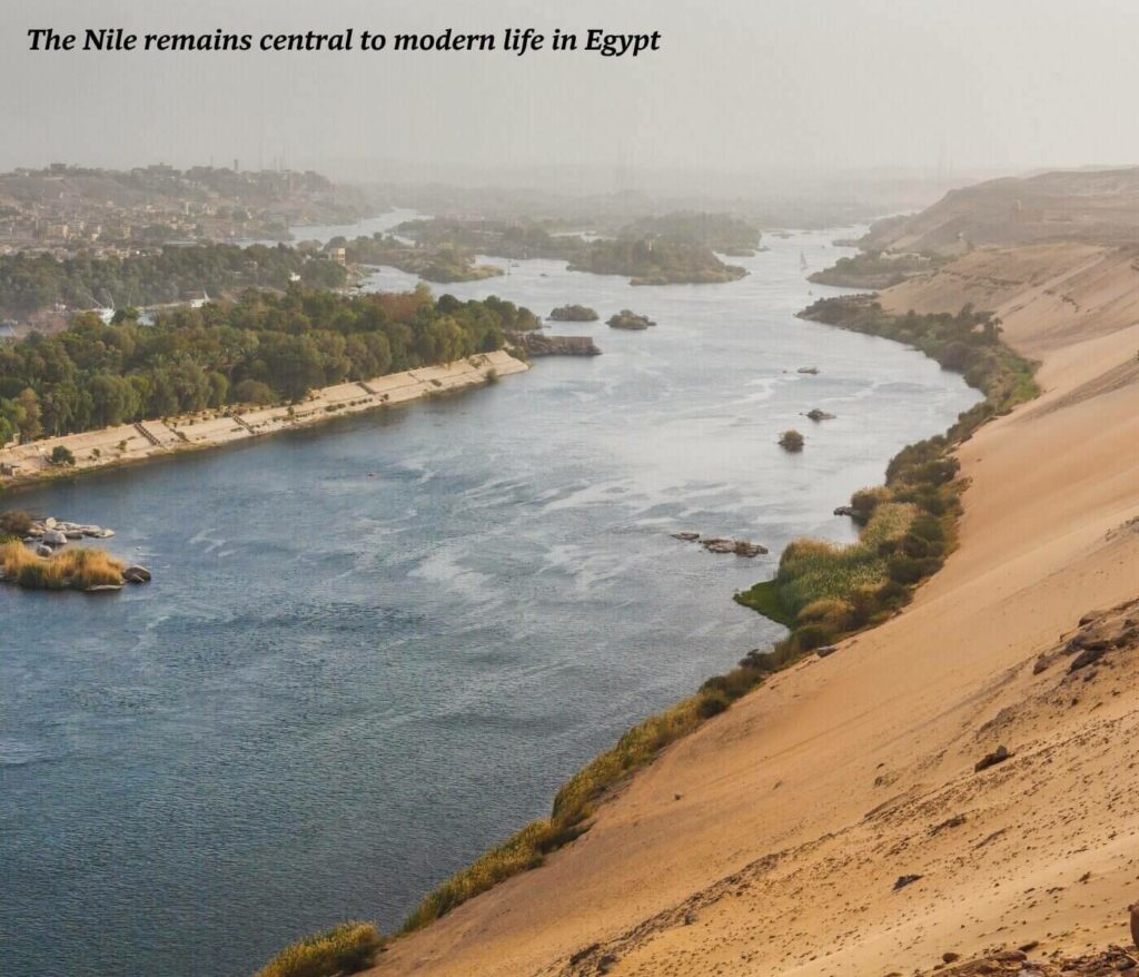 River Nile from above, Egypt