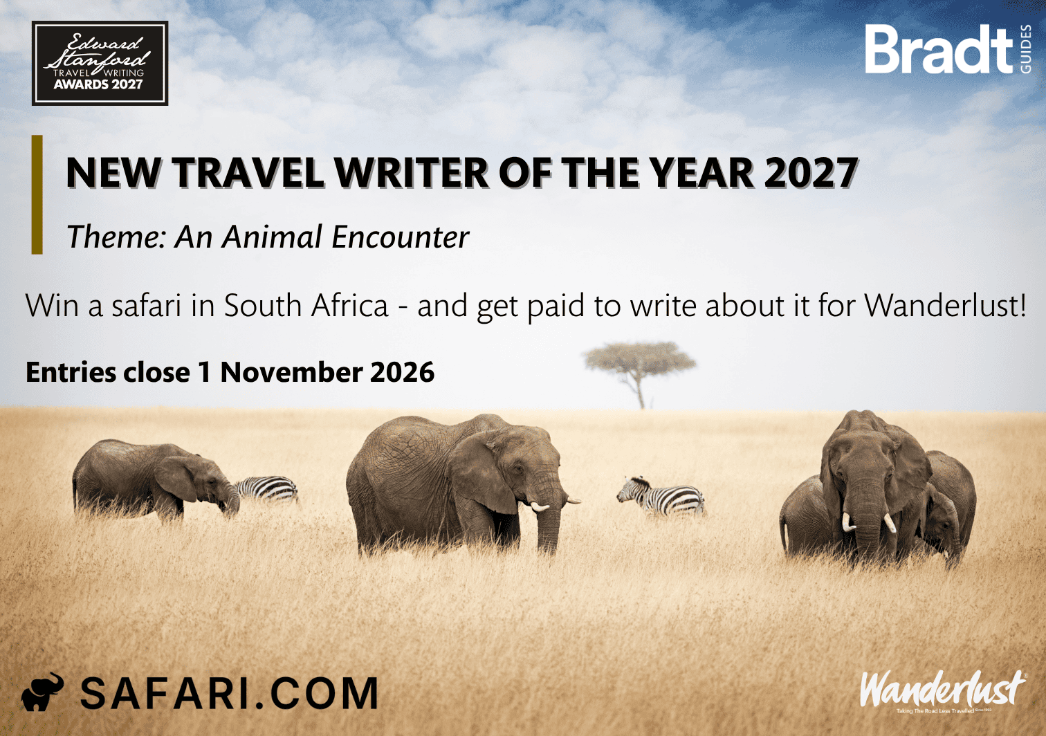 Bradt New Travel Writer of the Year 2027 – competition entry