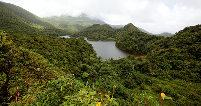 Fresh water lake, Dominica © Paul Crask 