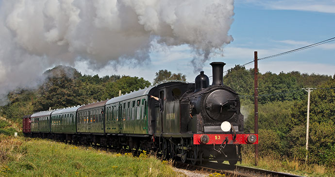 Swanage Railways Steam Gala Dorset England UK by i4lcocl2 Shutterstock