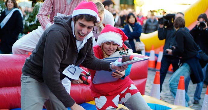 Great Christmas Pudding Race London UK by S Pakhrin