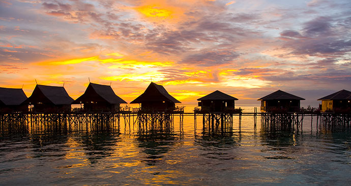 Huts, Borneo, Malaysia by blung, Shutterstock