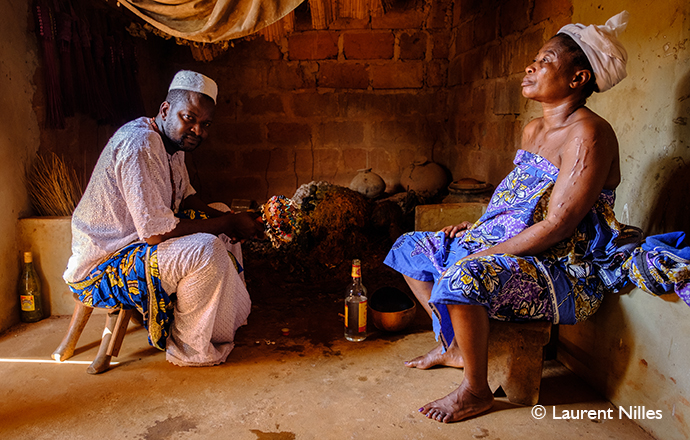 Voodoo priest, ceremony, Benin, Laurent Nilles