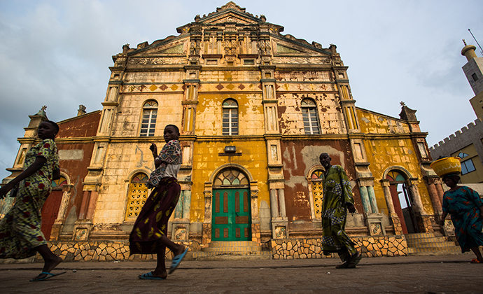 Grand Mosque Porto-Novo Benin by Stuart Butler