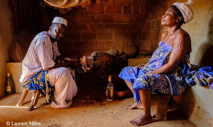 Fetish priest Abomey Benin by Laurent Nilles