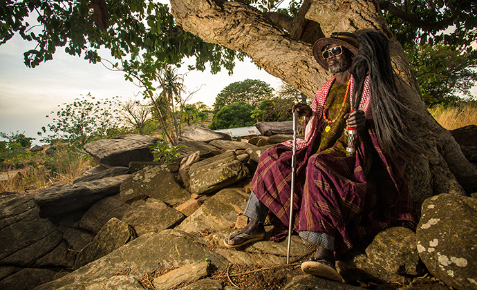 Village elder trance voodoo Benin Stuart Butler