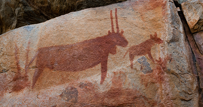 Rock art, Tsodilo Hills, Botswana by Radek Borovka, Shutterstock