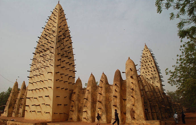 Grand Mosque Bobo-Dioulasso Burkina Faso by Jim O'Brien