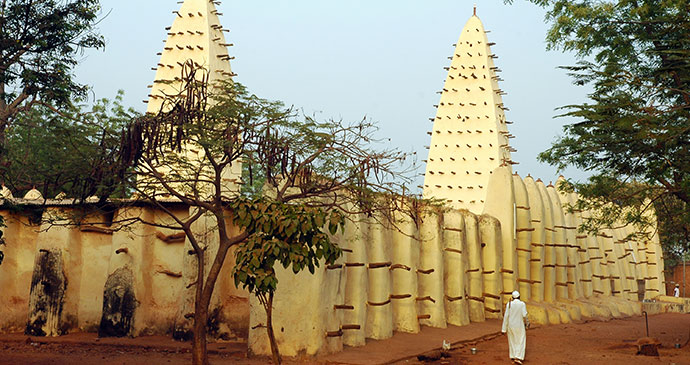 Grand Mosque Bobo-Dioulasso Burkina Faso Africa by Trevor Kittelty Shutterstock