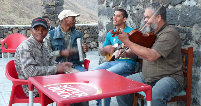 Musicians in Chã das Caldeiras, Cape Verde