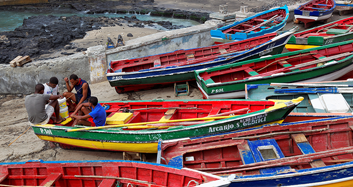Fishing Boats, Mindelo, Santo Antao Island, Cape Verde